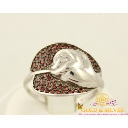 Серебряное кольцо Роза 380128с